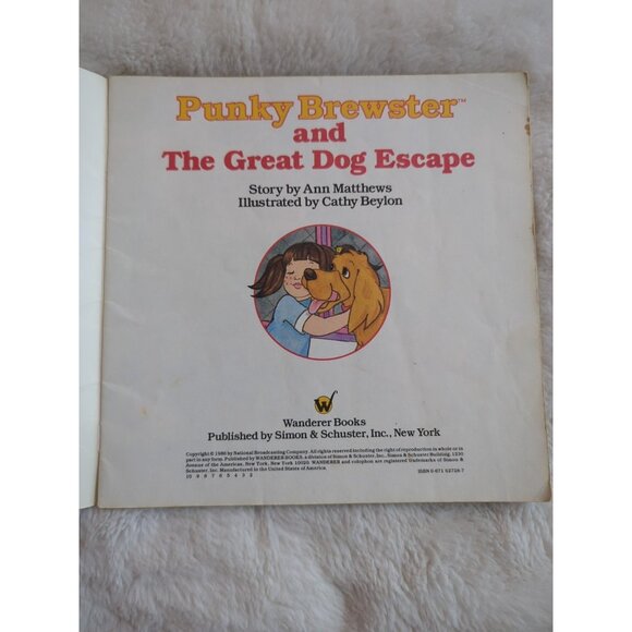 Simon & Schuster Vintage 1984 Paperback Punky Brewster and the Great Dog Escape - Picture 2 of 3
